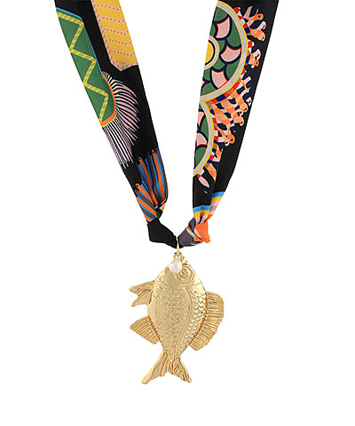 Fish Scarf Necklace