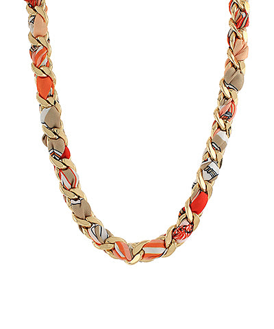 Braided Chain Scarf Necklace