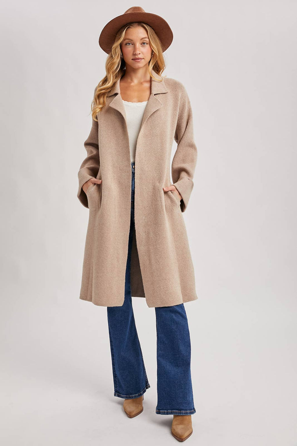 EFFORTLESS KNITTED TRENCH COAT