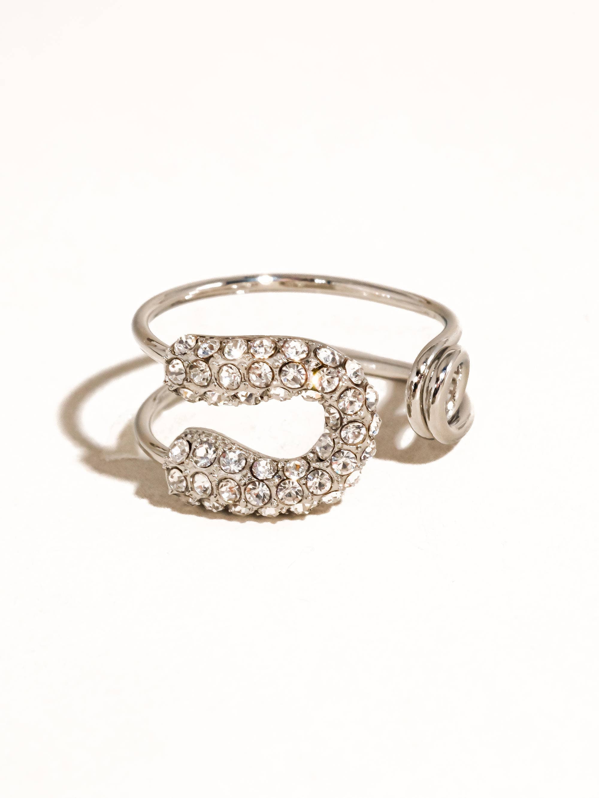 Dante 18K Gold Non-Tarnish Rhinstone Glam Ring