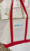 “Giddy Up” boat tote