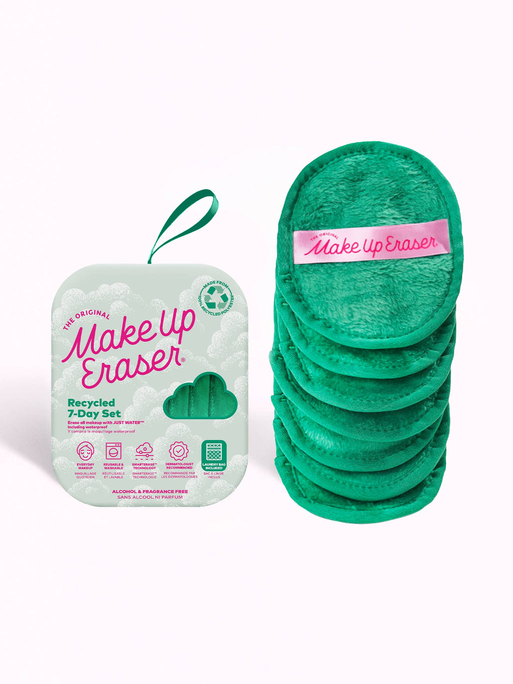 GREEN 7-Day Set | 100% Recycled MakeUp Eraser