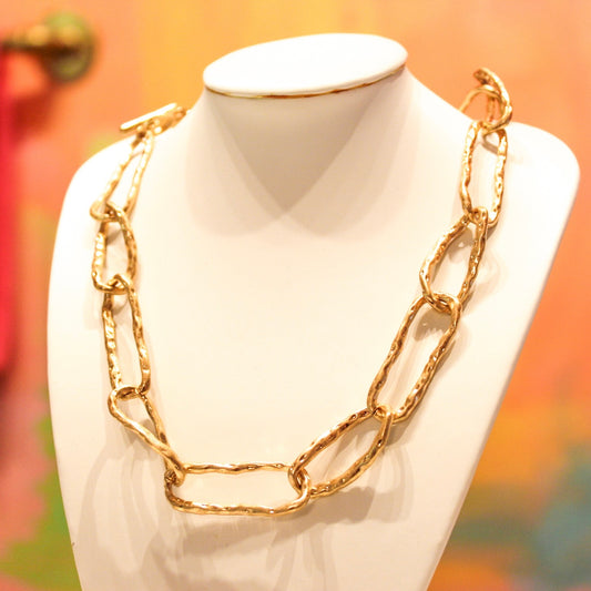 Hammered Gold Necklace