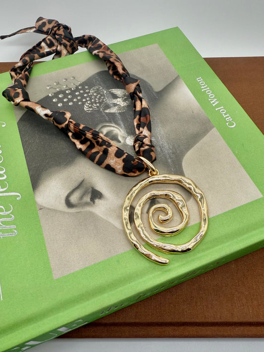 Cheetah Scarf Necklace