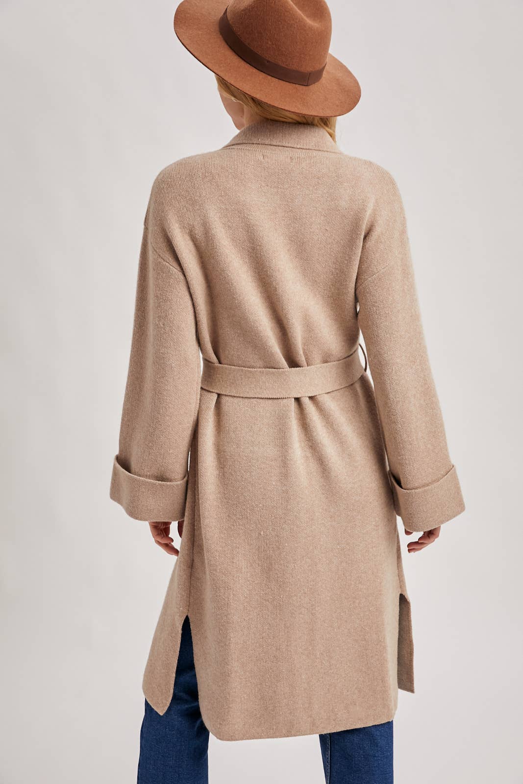 EFFORTLESS KNITTED TRENCH COAT
