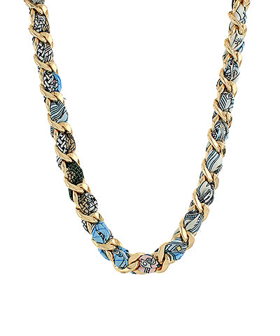 Braided Chain Scarf Necklace