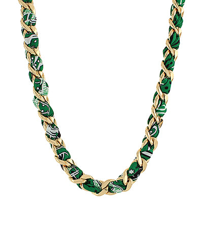 Braided Chain Scarf Necklace