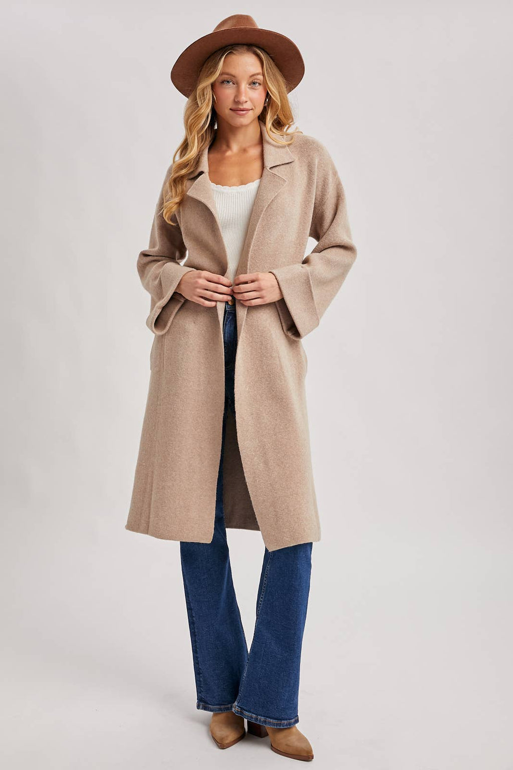EFFORTLESS KNITTED TRENCH COAT